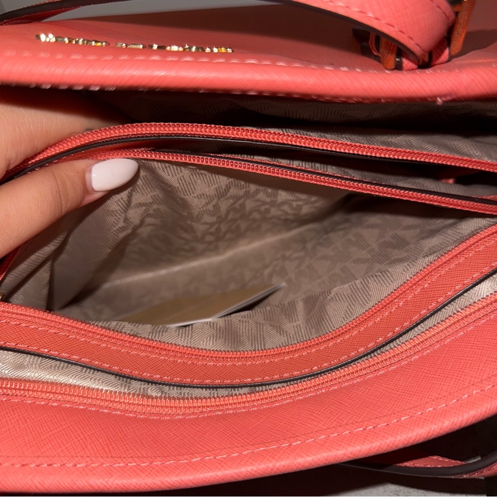 Michael Kors Peach Large Tote Bag - Picture 12 of 12